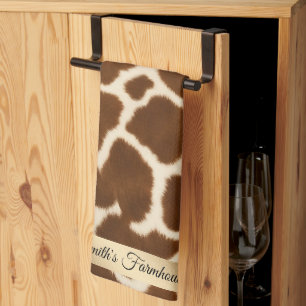 Elegante Trendy Cow Imitate Leather Collection Geschirrtuch