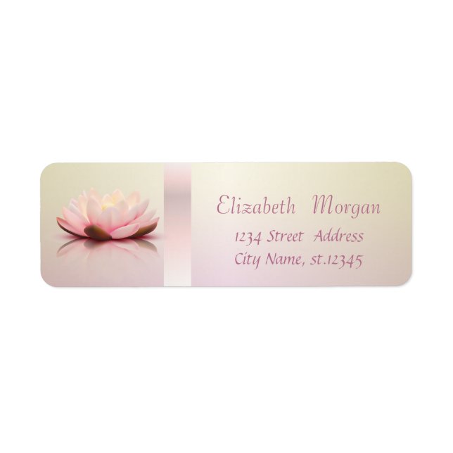 Elegante Trendy Lotus Blume (Vorne)