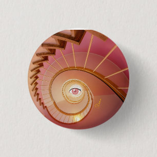 Elegante Treppe Kleines Auge Button