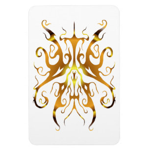 Elegante Tribal Tattoo - Gold Magnet
