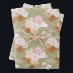 Elegante trockene Palmen und Anthurium Geschenkpapier Set<br><div class="desc">Elegante,  weiße Anthurien,  trockene Blätter aus Palmen und rosafarbene Blume,  dieses Verpackungspapier ist perfekt für jede Geschenkveranstaltung - ideal für Hochzeiten,  Brautpartys,  Geburtstage und Babyduschen.</div>