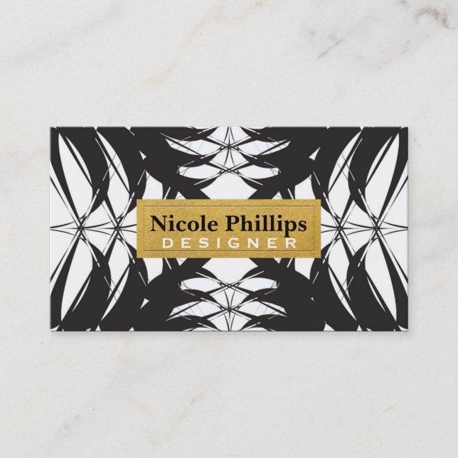 Elegante Tropical Abstrakt Pineaple Business Card Visitenkarte (Vorderseite)