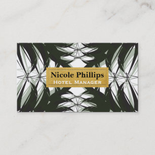Elegante Tropical Abstrakt Pineaple Business Card Visitenkarte
