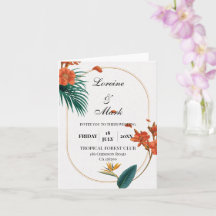 Elegante Tropical Floral Wedding