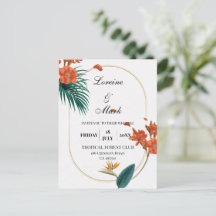 Elegante Tropical Floral Wedding