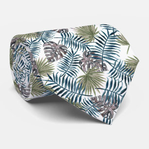 Elegante Tropical Green Palm Tree Blätter Sommer-A Krawatte