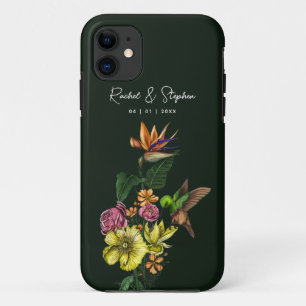 Elegante Tropical Hummingbird Floral Summer Weddin Case-Mate iPhone Hülle