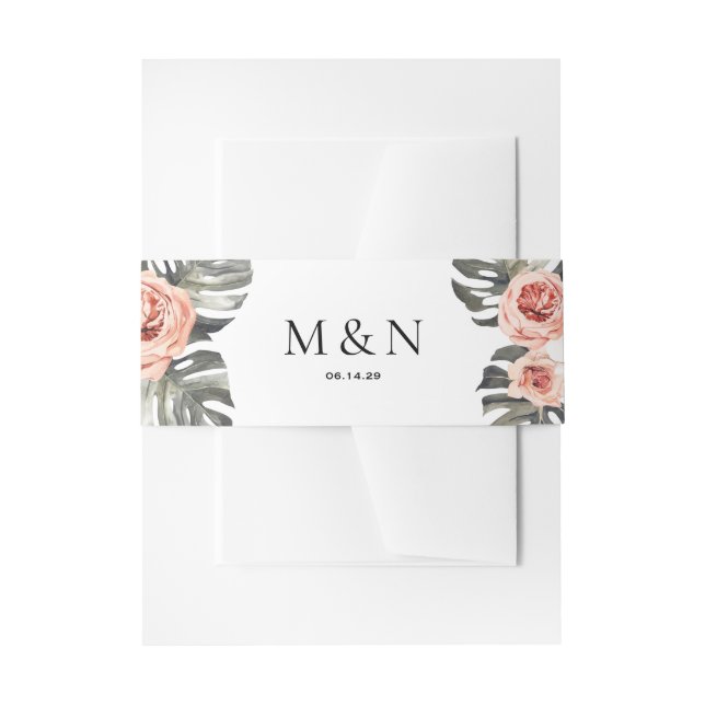 Elegante Tropics Wedding Bly Band (Vorderseite Beispiel)
