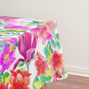 Elegante tropische Blume Tischdecke