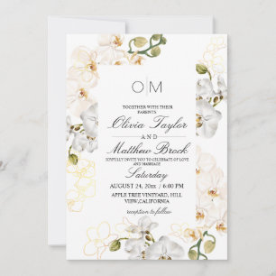 Elegante tropische Hochzeit Einladung