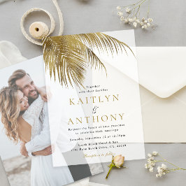 Elegante tropische Palmenstrandhochzeit