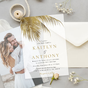 Elegante tropische Palmenstrandhochzeit