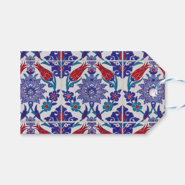 Elegante Tulip und Rose Floralische Blume Fotograf Geschenkanhänger (Vorderseite (Horizontal))