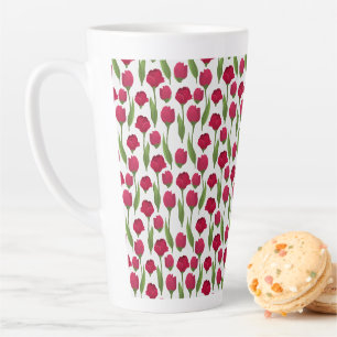 Elegante Tulip und Rose Floralische Blume Fotograf Milchtasse