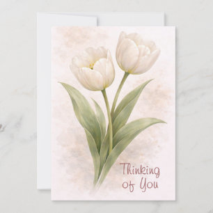 Elegante Tulpen - Gedenke Dein Grußkarte Feiertagskarte