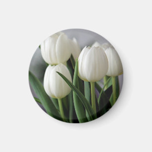 Elegante Tulpen- und Rosen-Blumenfotografie Magnet