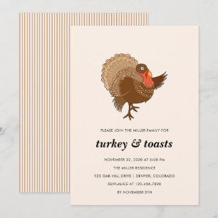 Elegante Türkei Erntedank Party Einladung
