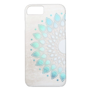 Elegante Türkis Lotus Blume Floral Case-Mate iPhone Hülle