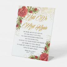 Elegante türkische Rote Rosen Begräbnisgedicht