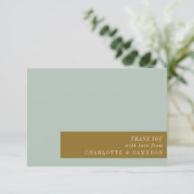 Elegante Typografie Blaue Olive Custom Wedding