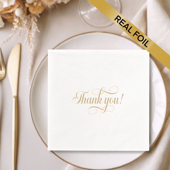 Elegante Typografie Foil Napkins Servietten Mit Folie (Von Creator hochgeladen)