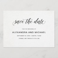 Elegante Typografie | Hochzeit Save the Date