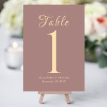 Elegante Typografie Moderne Hochzeiten Tischnummer<br><div class="desc">Mit unserer eleganten Typografie Moderne Hochzeiten Lila Tischnummern - die perfekte Ergänzung zu Ihrem Empfang-Dekor. Diese Tischnummern mit schlanker Typografie vor einem lila Hintergrund fügen Ihren Hochzeitstischen eine Touch von Eleganz hinzu.</div>