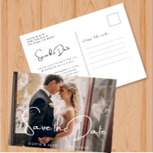 Elegante Typografie Moderne Hochzeitslandschaft Fo