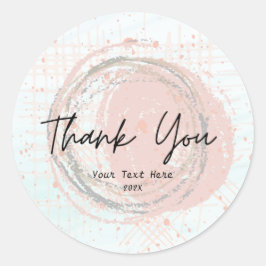 Elegante Typografie Rose Gold Danke Sticker
