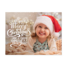 Elegante Typografie Weihnachtsgrüße