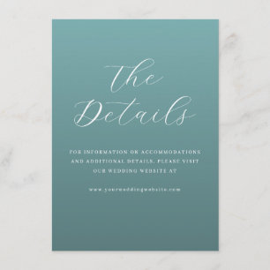 Elegante typografische Einladung in Türkis