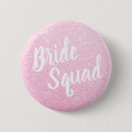 Elegante u. moderne RosengoldGlitter-Brautgruppe Button
