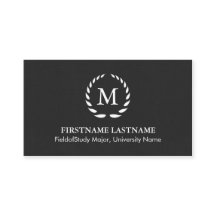 Elegante u. moderne Studenten-Visitenkarten