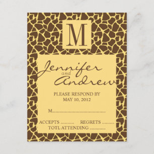 Elegante UAWG RSVP Karte