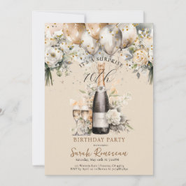 Elegante Überraschung 70. Geburtstagsparty Einladung