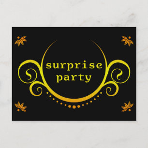 elegante Überraschung Party Einladung