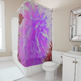 Elegante ultraviolette Dekorative Dahlia-Blume Duschvorhang