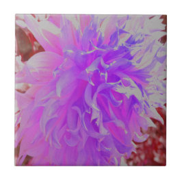 Elegante ultraviolette Dekorative Dahlia-Blume Fliese