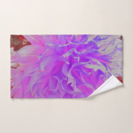 Elegante ultraviolette Dekorative Dahlia-Blume Handtuch