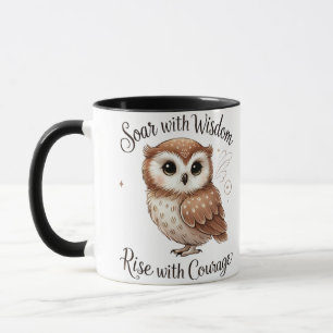 Elegante und attraktive Owl Design-Tasse Tasse