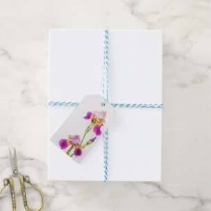 Elegante und botanische Schwertlilienblüte Geschenkanhänger