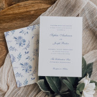 Elegante und einfache Blue Chinoiserie Hochzeit