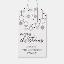 Elegante und einfache schwarz-weiße Weihnachten