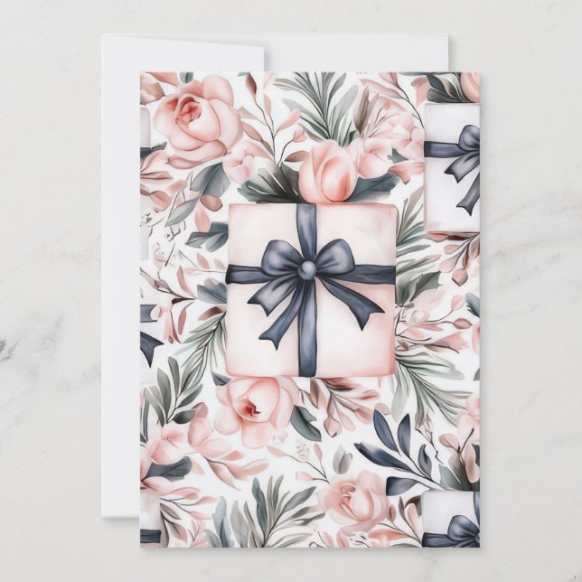 Elegante und festliche Grußkarte Feiertagskarte (Vorderseite)