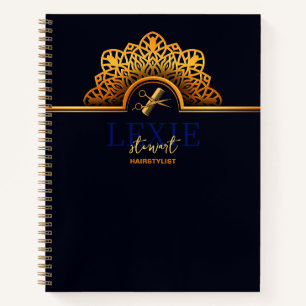 Elegante und klassische Friseurstylistin Notizbuch