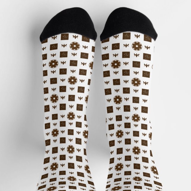 Elegante und klassische Mustersocken Socken (Oben)