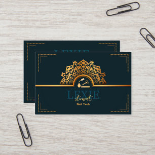 Elegante und klassische Nail Tech Loyalität Visitenkarte