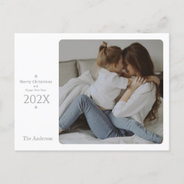 Elegante und klassische Weihnachts- und Neujahrska Feiertagspostkarte