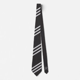 Elegante und minimale schwarze Krawatte