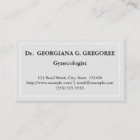 Elegante und Minimalistische Gynäkologe Business C